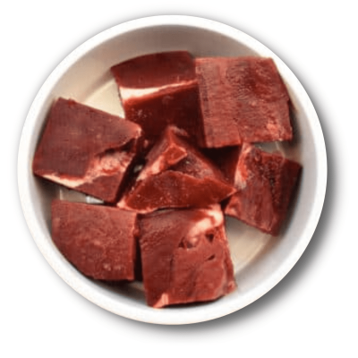 Ox Heart Chunks (Frozen) 1KG