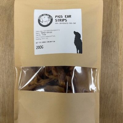 Dehydrated Pigs Ears Strips