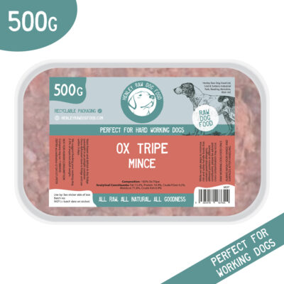 Ox (Beef) Tripe Mince 1kg (2x500g)