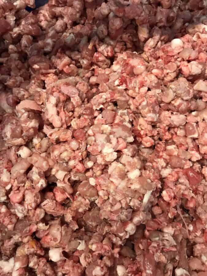 raw dog food pork, lamb beef