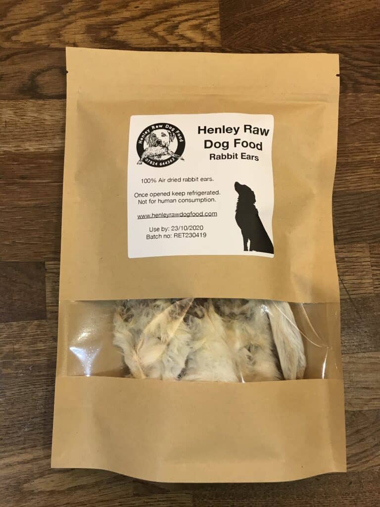 DEHYDRATED RABBIT EARS Henley Raw Dog Food